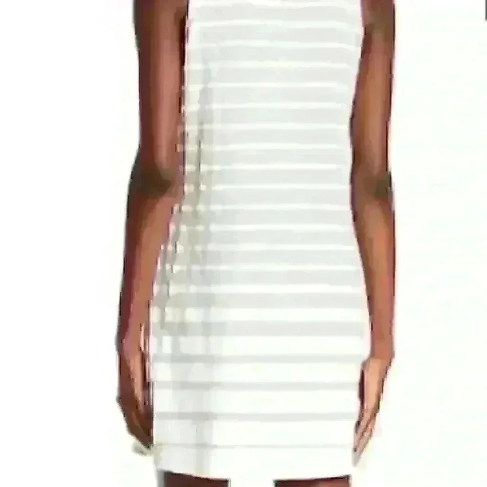 TASH + SOPHIE Mock Neck Sleeveless Variegate Dress L - Picture 8 of 8
